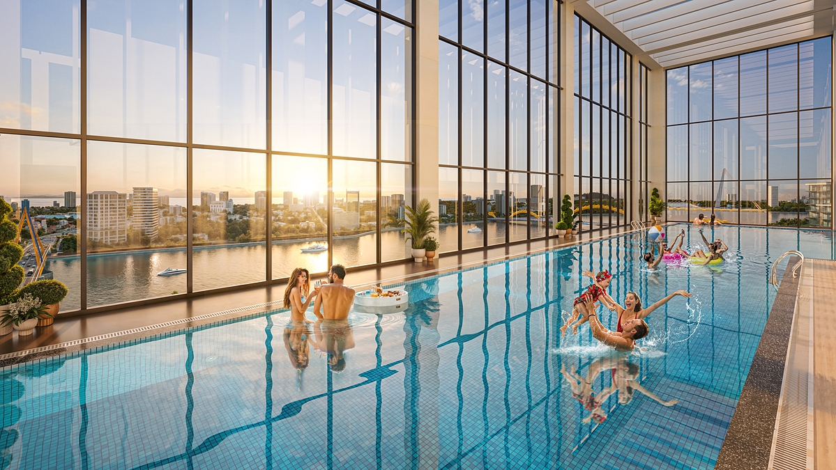 Hệ tiện ích nội khu cao cấp, bố trí khoa học &lpar;Ảnh phối cảnh minh họa: Sun Property&rpar;