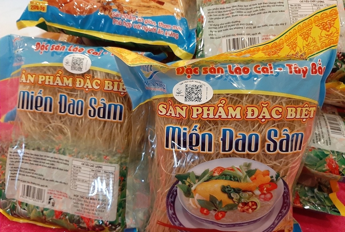 Sản phẩm miến sâm cải tiến từ miến truyền thống.