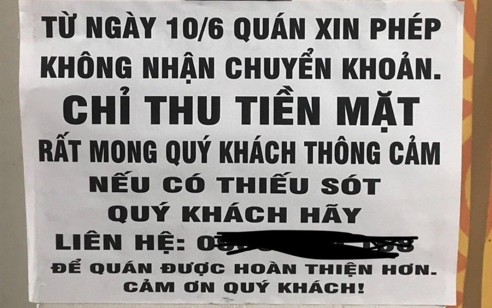 Hộ kinh doanh chỉ nhận tiền mặt, từ chối thanh toán qua tài khoản để lách thuế có thể bị xử lý hình sự.
