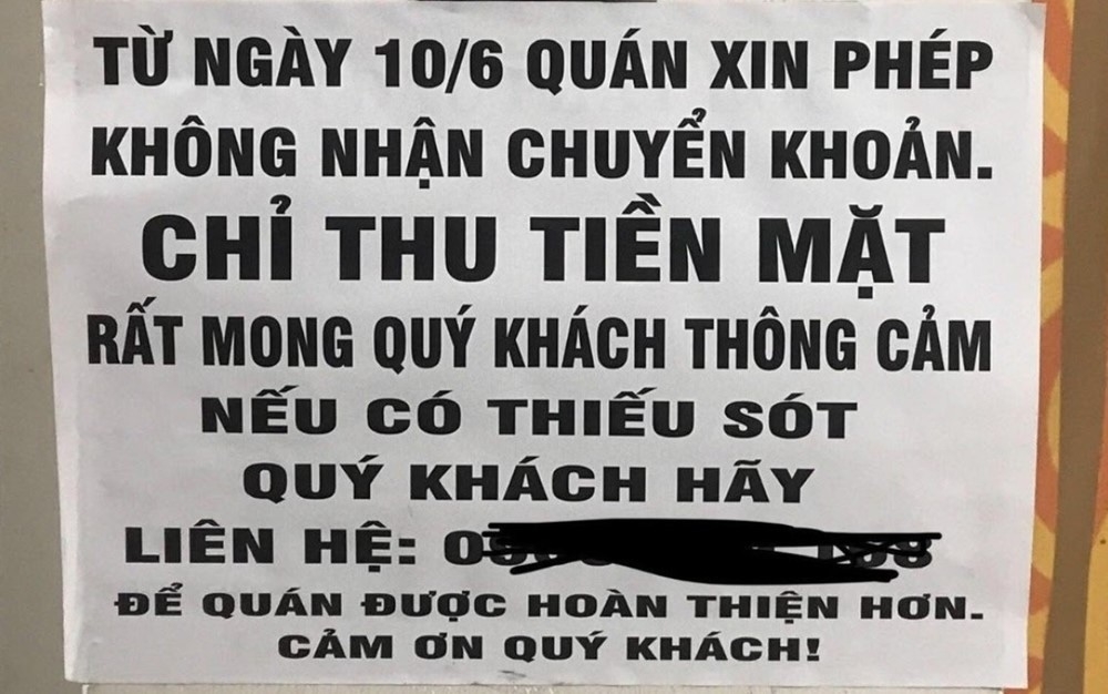 Hộ kinh doanh chỉ nhận tiền mặt, từ chối thanh toán qua tài khoản để lách thuế có thể bị xử lý hình sự.