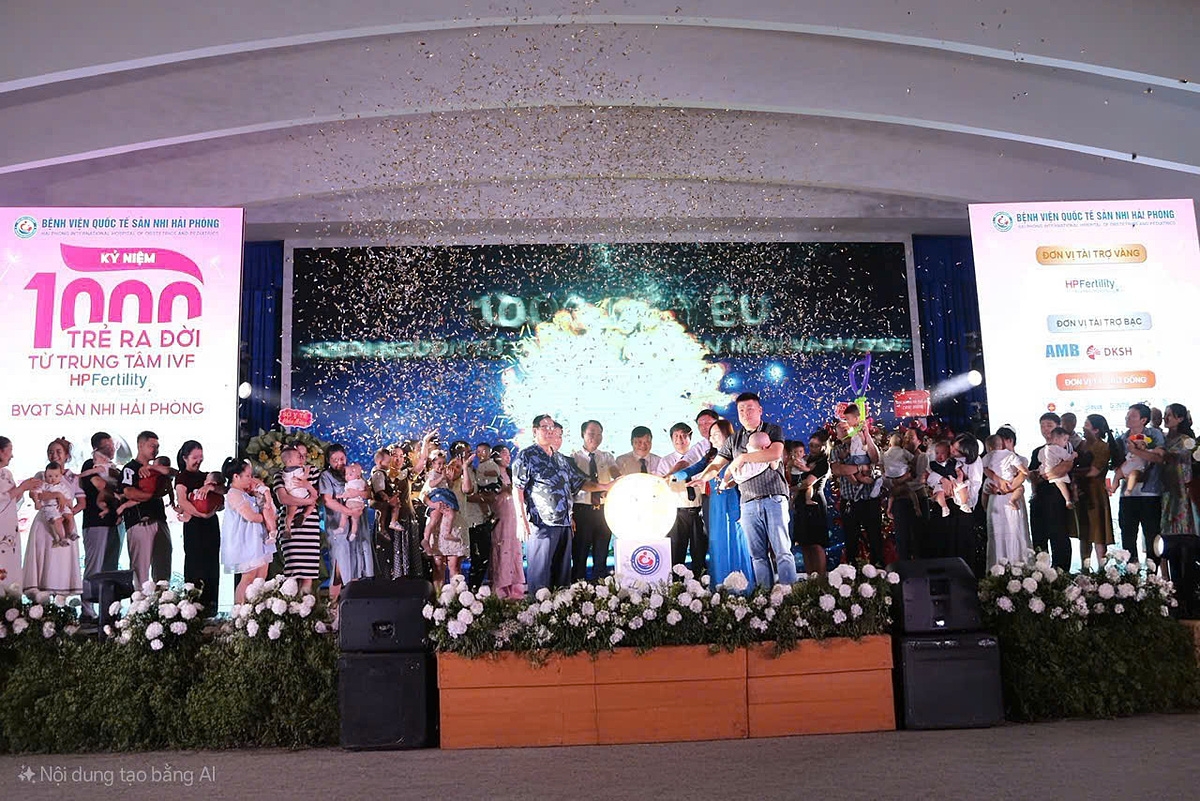 Sự kiện chào đón 1000 trẻ ra đời từ kỹ thuật IVF của BVQT Sản Nhi Hải Phòng.