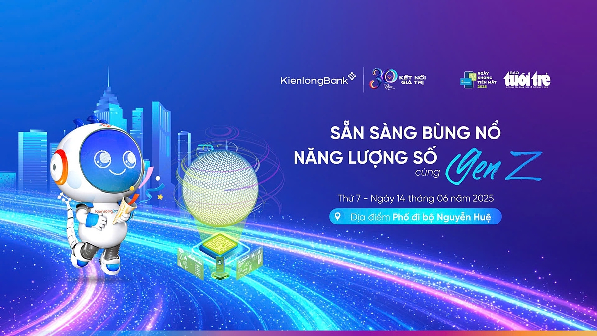 KienlongBank đồng hành cùng Ngày không tiền mặt 2025 với hệ sinh thái các sản phẩm, dịch vụ số.