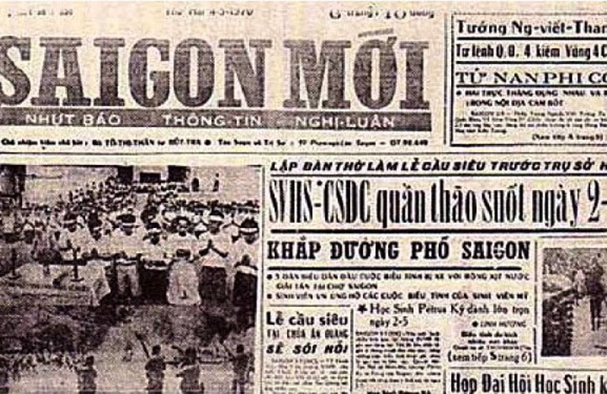 Sài Gòn mới là tờ báo hàng đầu khu vực Nam kỳ vào trước năm 1975.