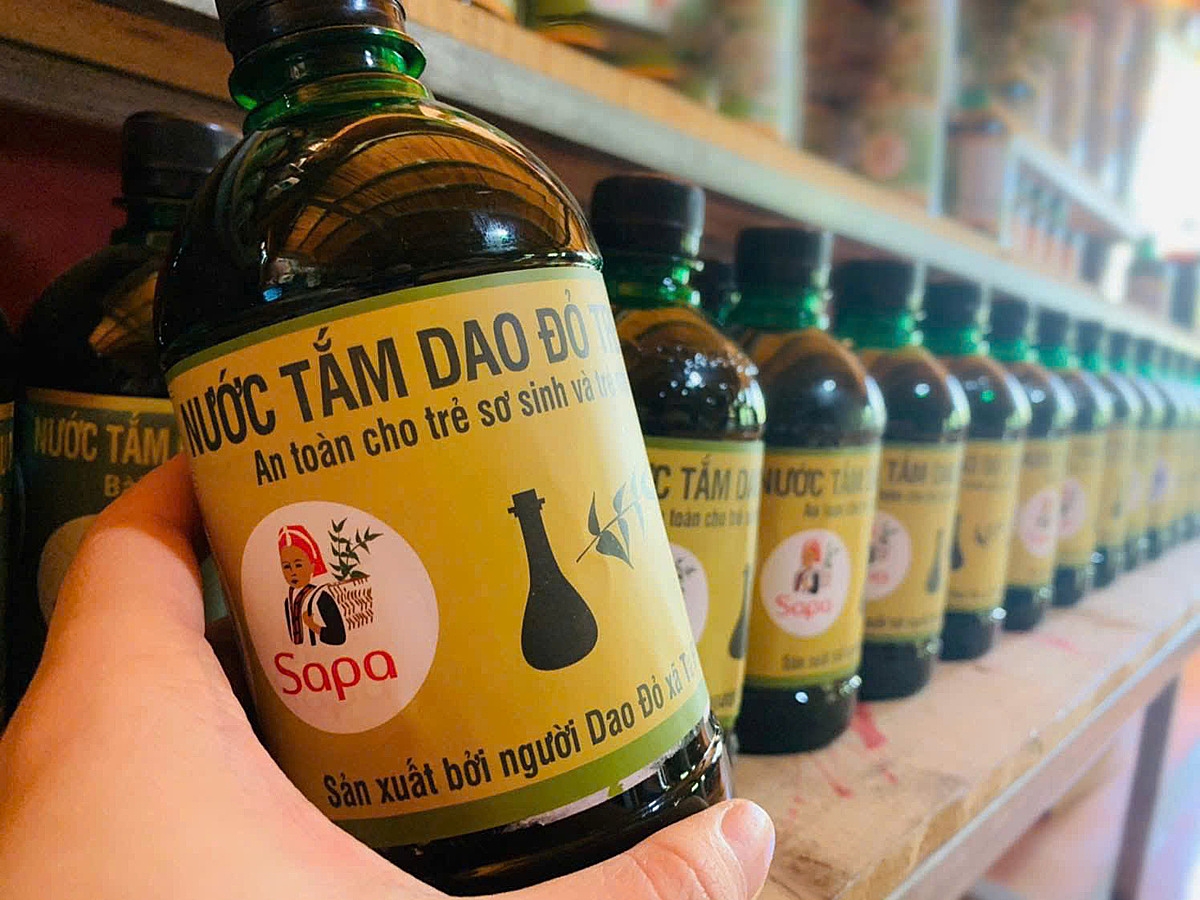 Một trong những sản phẩm từ dược liệu của HTX.