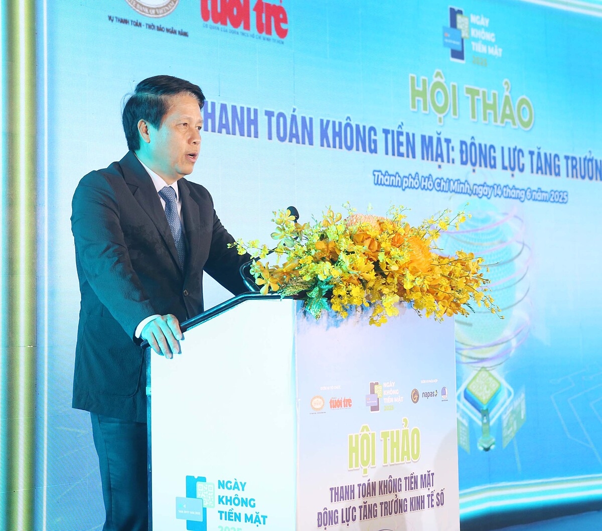 Ông Phạm Tiến Dũng, Phó Thống đốc NHNN phát biểu tại hội thảo.