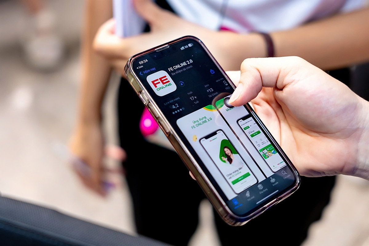 Nhiều hoạt động tương tác và giới thiệu ứng dụng FE ONLINE 2.0 đến khách tham quan.