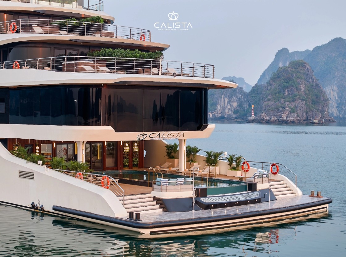 Thiết kế hiện đại và sang trọng của du thuyền Calista &lpar;Ảnh: Calista Cruise&rpar;.