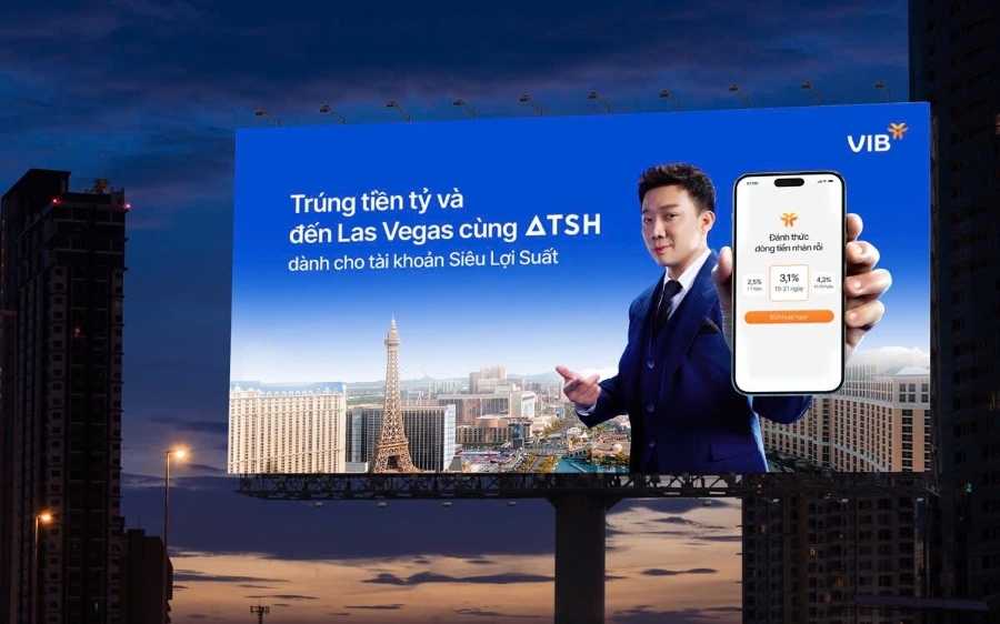 VIB đã tiếp tục tung chương trình Say Hi Las Vegas cùng tài khoản Siêu Lợi Suất VIB với tổng 10 suất trải nghiệm độc quyền Las Vegas 8 ngày 7 đêm cùng các Anh Trai.