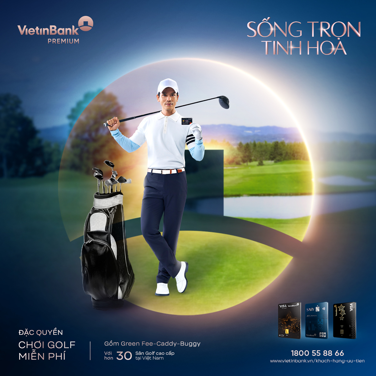 Đặc quyền Golf cao cấp dành cho khách hàng của VietinBank Premium.