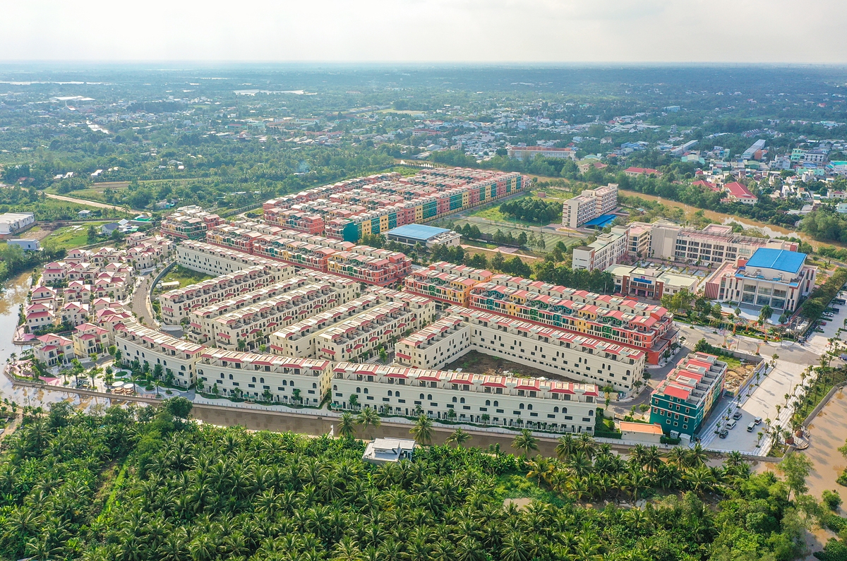 Hình ảnh thực tế dự án Khu dân cư Phước Thọ 1 & 2 của Tập đoàn T&T Group.