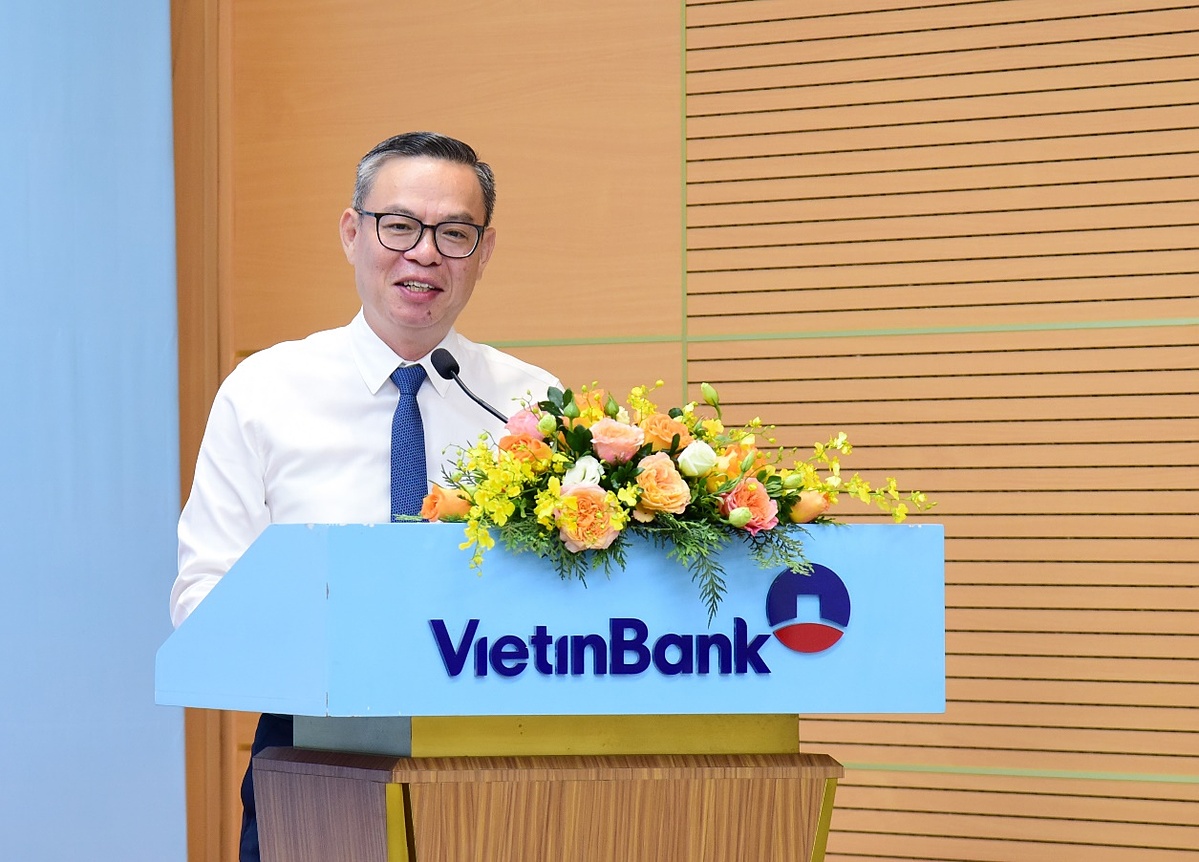 Ông Trần Minh Bình – Chủ tịch HĐQT VietinBank phát biểu tại sự kiện.