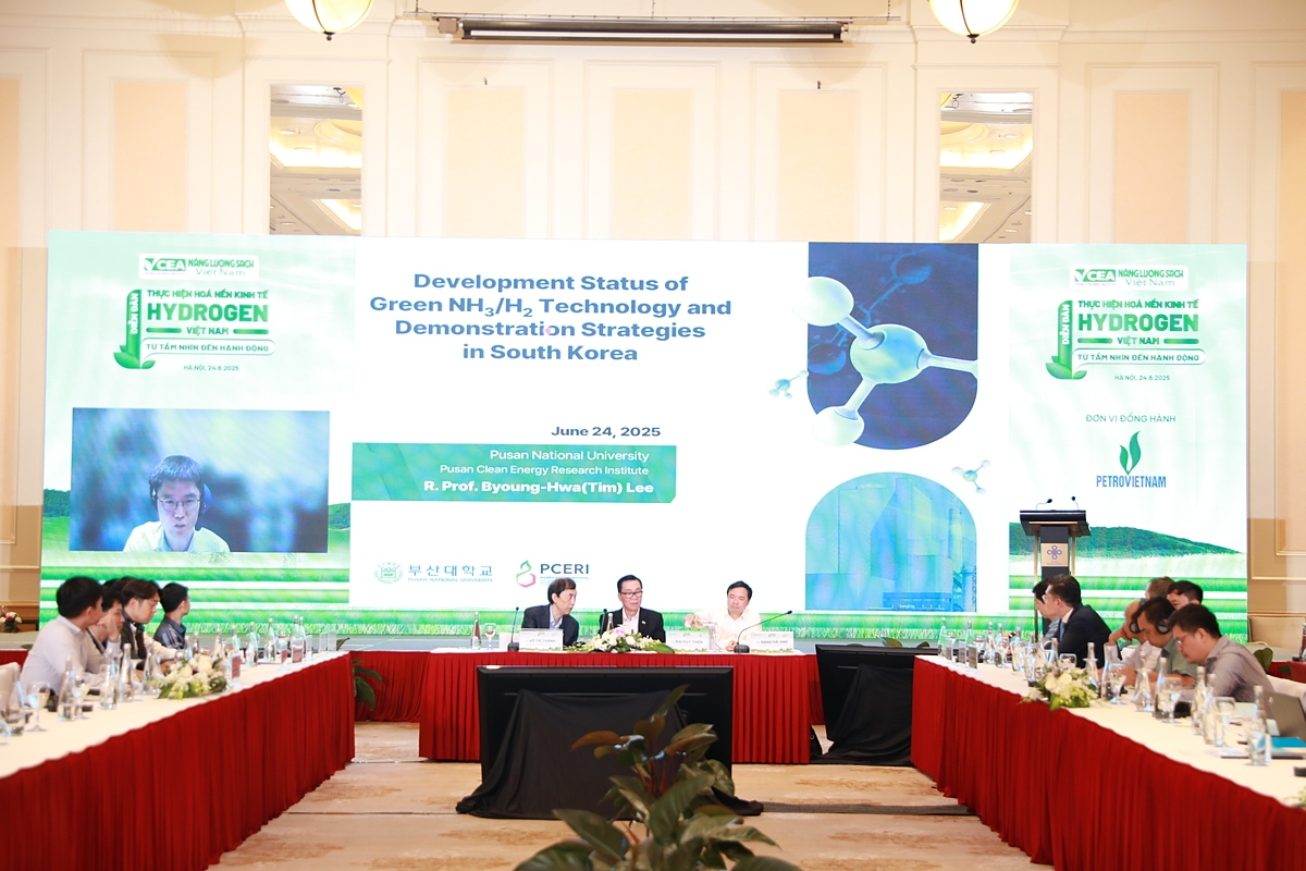 GS. Byoung-Hwa Lee, Viện Nghiên cứu năng lượng Sạch Hàn Quốc, Đại học Quốc gia Pusan, Hàn Quốc cập nhật Tình hình phát triển công nghệ Hydrogen / Ammonia xanh và chiến lược trình diễn tại Hàn Quốc.