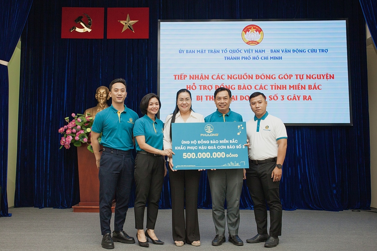 Ngày 20/09/2024, Công ty Phú Long đã trao đến Mặt trận Tổ quốc TP. Hồ Chí Minh số tiền 500 triệu đồng.