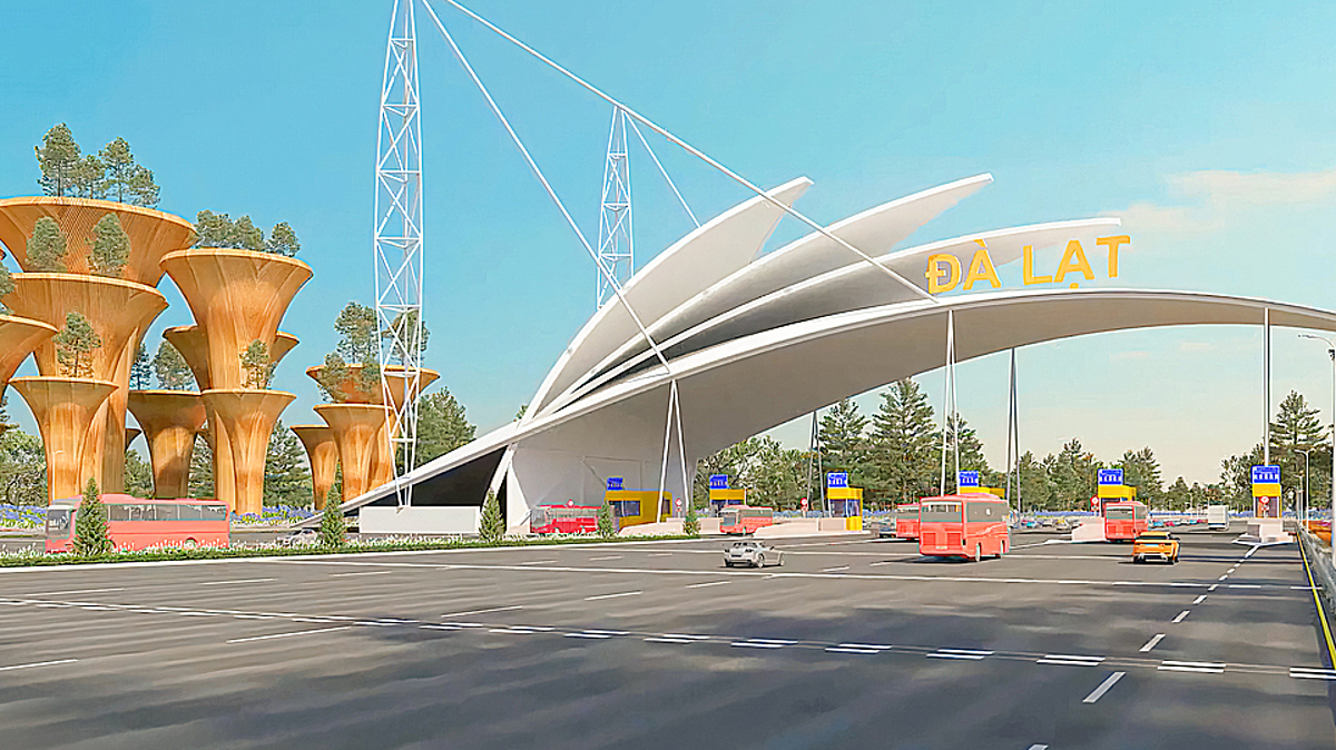 Ảnh phối cảnh dự án cao tốc Bảo Lộc – Liên Khương.