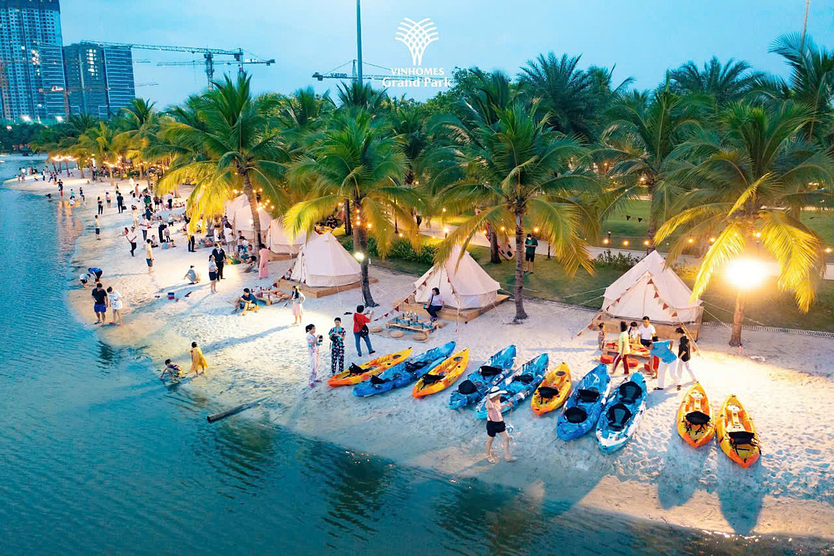 Một cộng đồng năng động và giàu sức sống đã hình thành tại Vinhomes Grand Park.