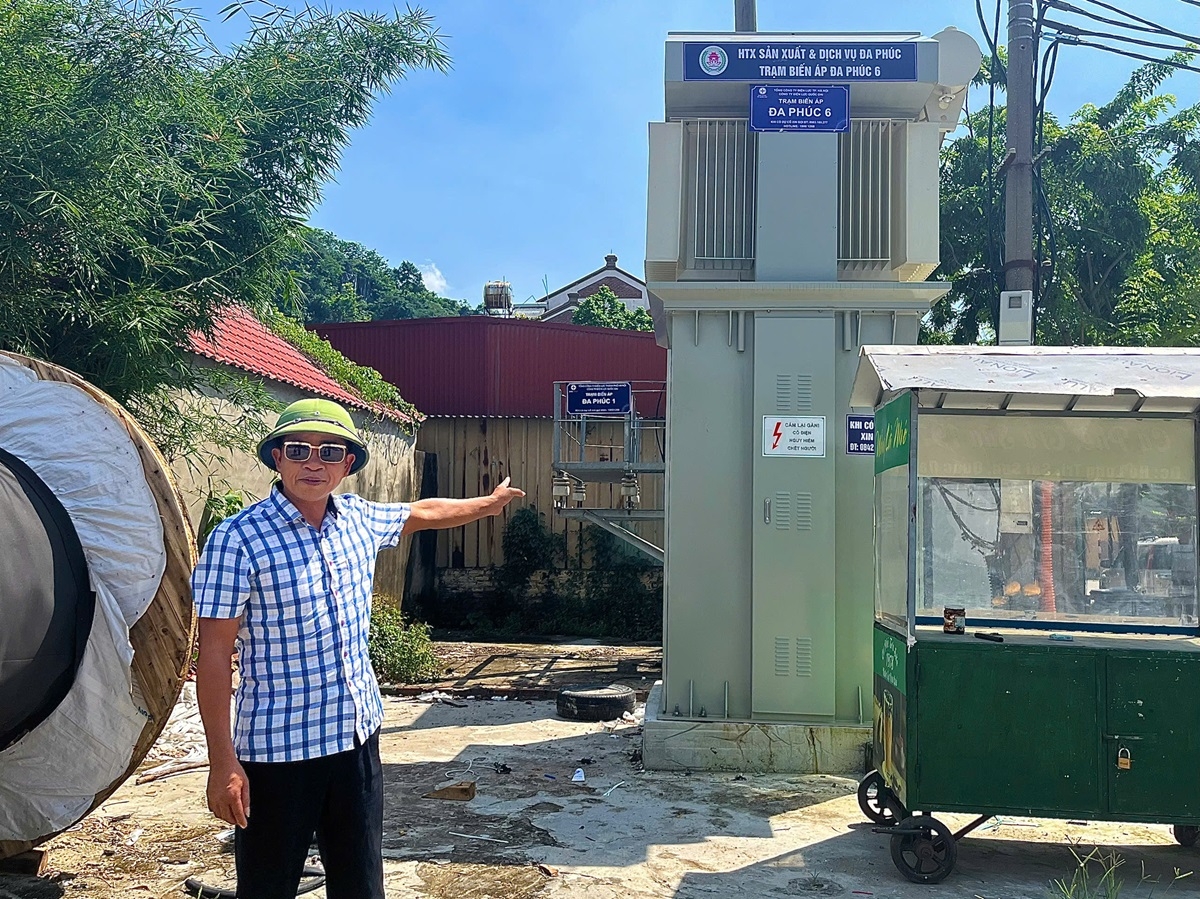 Hệ thống trạm điện với mức đầu tư hơn 2 tỷ đồng mới được lắp đặt năm nay.