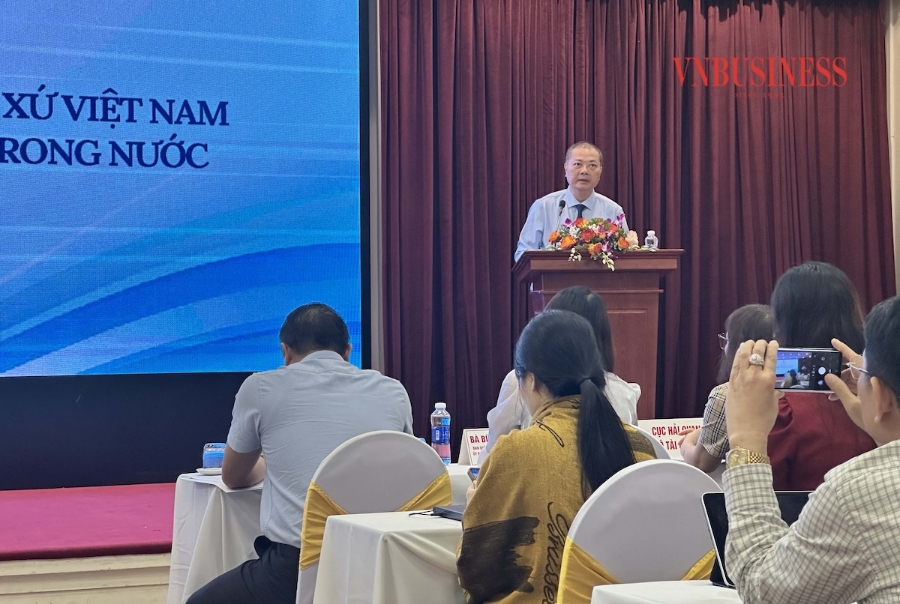 Cục trưởng Cục Xuất nhập khẩu Nguyễn Anh Sơn phát biểu khai mạc.