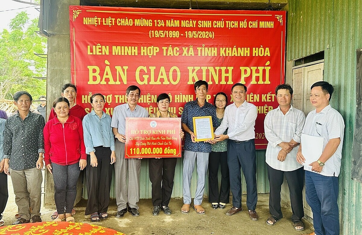 Hỗ trợ kinh phí mua máy móc cho HTX.