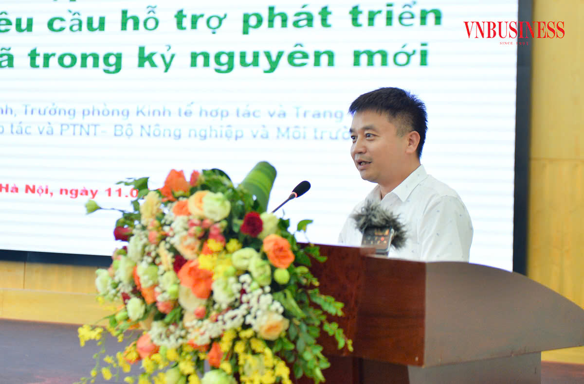TS Nguyễn Tiến Định, Cục Kinh tế hợp tác và Phát triển nông thôn &lpar;Bộ NN&PTNT&rpar; đóng góp ý kiến.