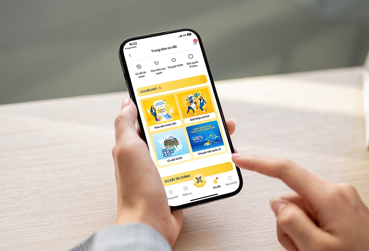 Khách hàng dễ dàng trải nghiệm hệ sinh thái ưu đãi tại PVcomBank chỉ với “một chạm” trên PVConnect.