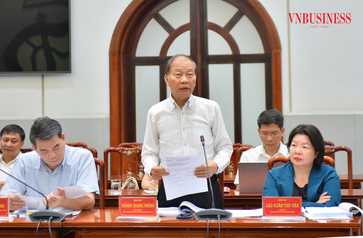 Ông Hoàng Quang Phòng, Phó Chủ tịch VCCI phát biểu tại tọa đàm.