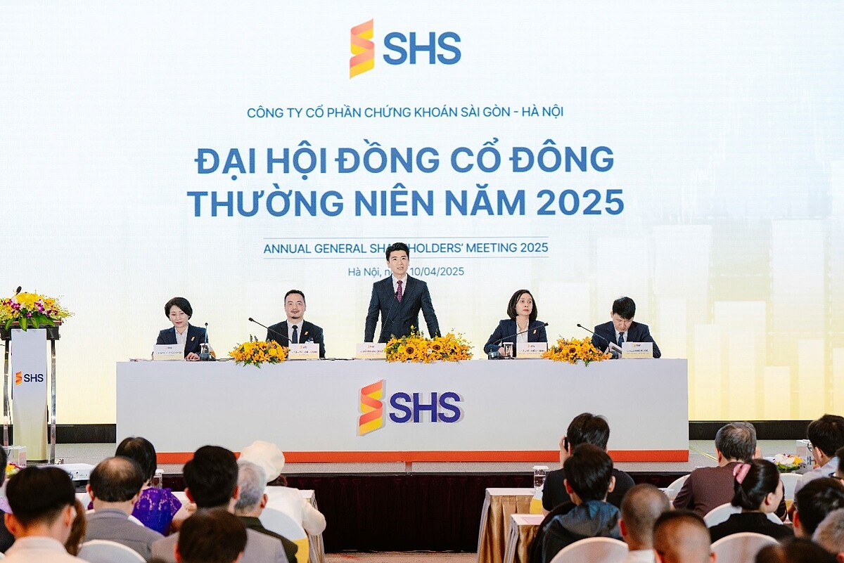 Ông Đỗ Quang Vinh phát biểu tại Đại hội cổ đông thường niên năm 2025.