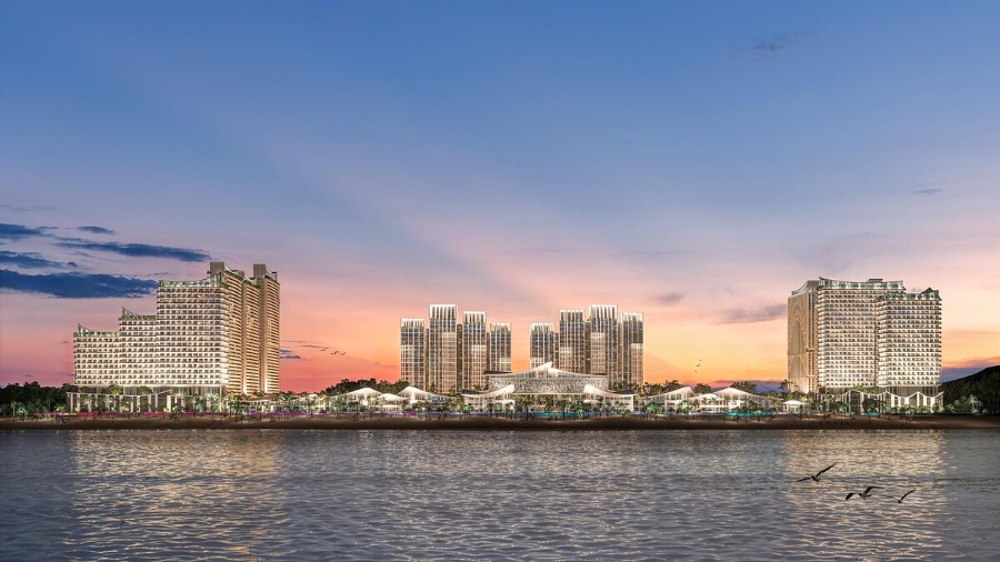 Blanca City nằm trên trục đường huyết mạch 3 tháng 2 và ôm trọn gần 1km bờ biển Bãi Sau.