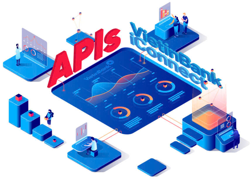VietinBank iConnect cũng cung cấp các API dành riêng cho các đối tác doanh nghiệp có nhu cầu kết nối hệ thống ERP trực tiếp với VietinBank.