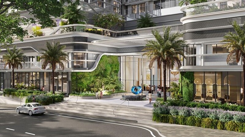 Biểu tượng Long Ngọc Viễn - điểm nhấn thị giác tại dự án.