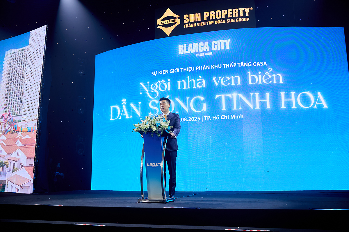 Ông Nguyễn Cao Cường - Tổng Giám đốc Sun Property phát biểu tại sự kiện.