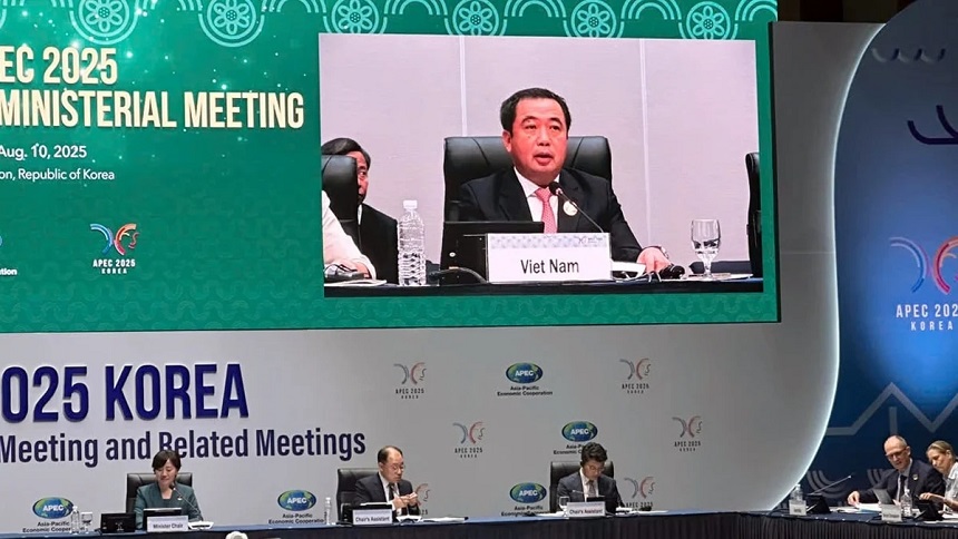 Quyền Bộ trưởng Trần Đức Thắng phát biểu tại Hội nghị Bộ trưởng An ninh lương thực APEC.