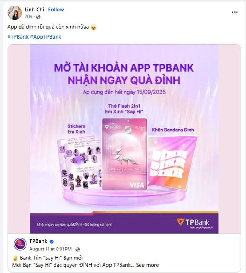 App TPBank nhận được nhiều phản hồi tích cực từ người dùng với những tính năng, trải nghiệm “đúng người – đúng lúc – đúng nhu cầu”