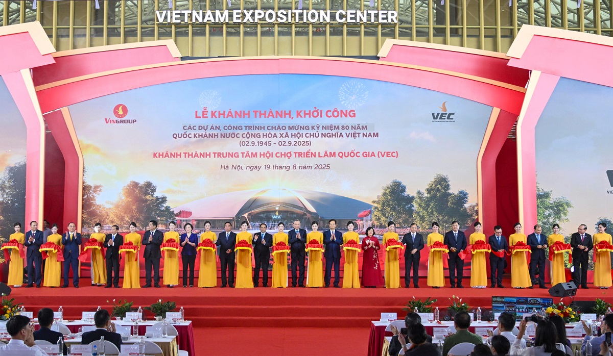 Trung tâm Hội chợ Triển lãm Quốc gia vừa khánh thành ngày 19/8, là minh chứng cho uy tín và năng lực triển khai của Vingroup.