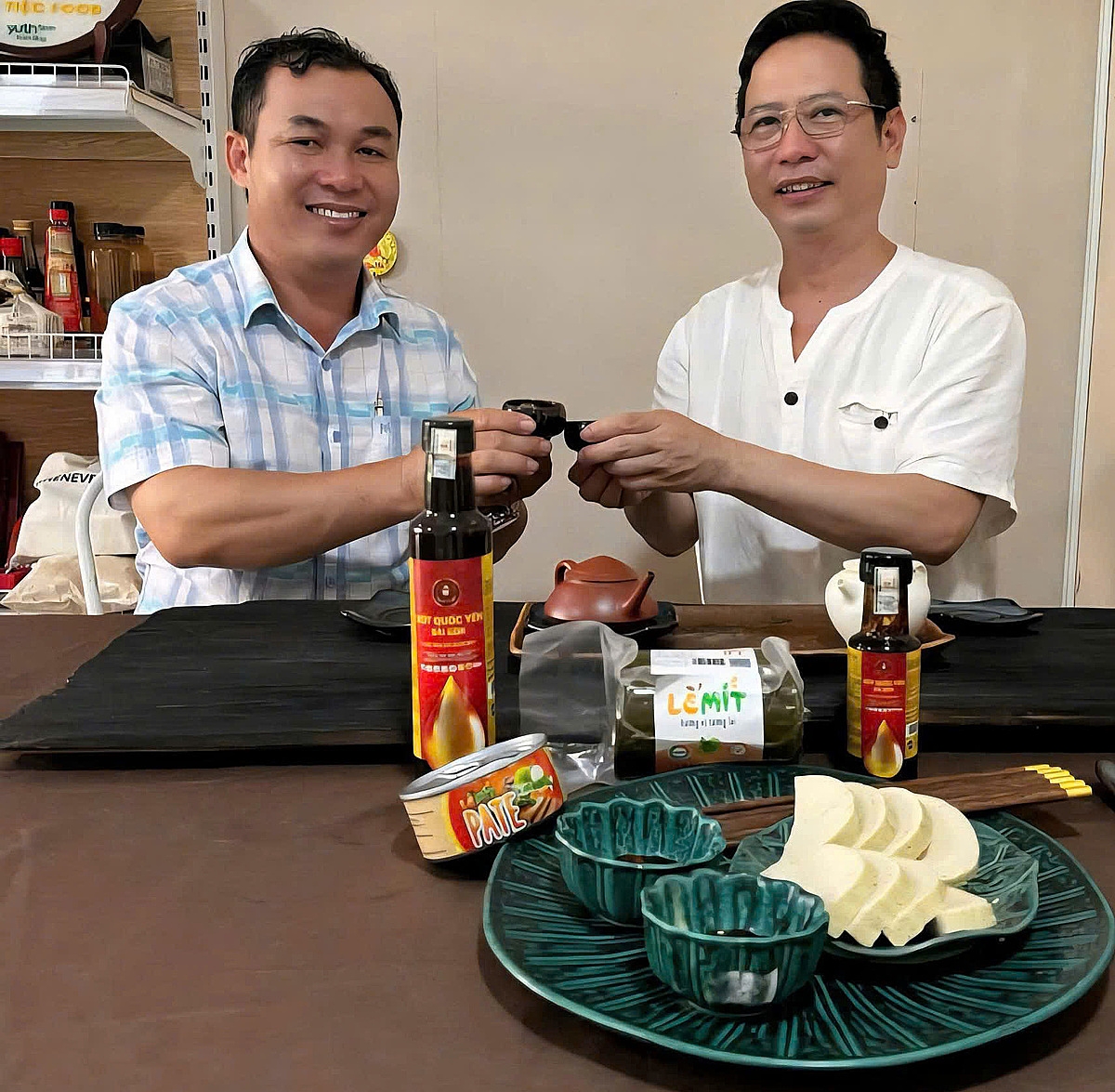 Giò và pate thực vật của HTX đang từng bước chinh phục thị trường trong và ngoài nước.