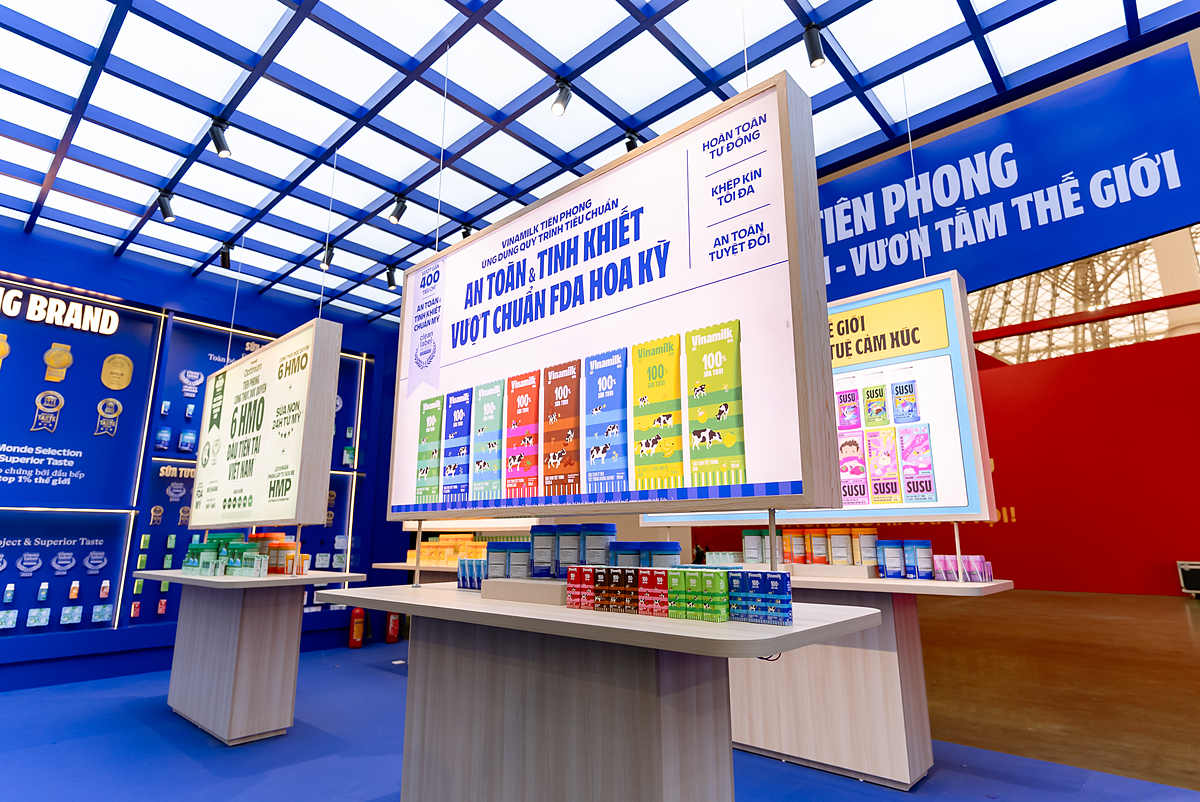 Lần đầu tiên, Vinamilk mang đến công chúng cái nhìn tổng thể về các công nghệ, tiêu chuẩn dẫn đầu thị trường &lpar;Ảnh: Duy Cường&rpar;.