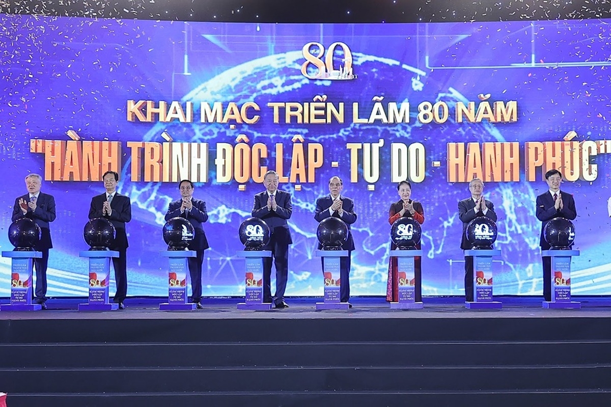Khai mạc Triển lãm thành tựu đất nước 80 năm Hành trình Độc lập - Tự do - Hạnh phúc.