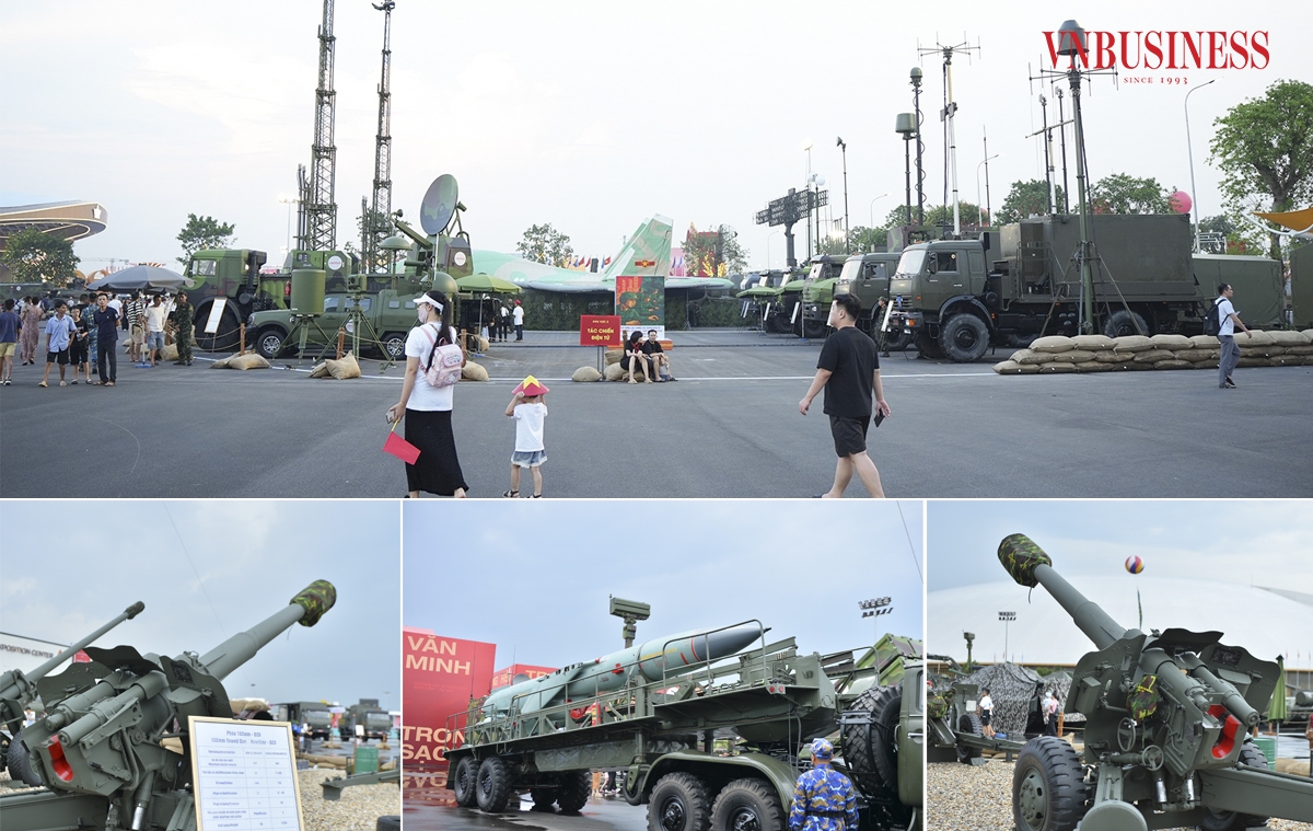 Khu vực tác chiến điện tử với dàn khí tài công nghệ cao do Viettel sản xuất, cùng với đó là các loại pháo cao xạ, tên lửa đất đối hải đã được cải tiến.