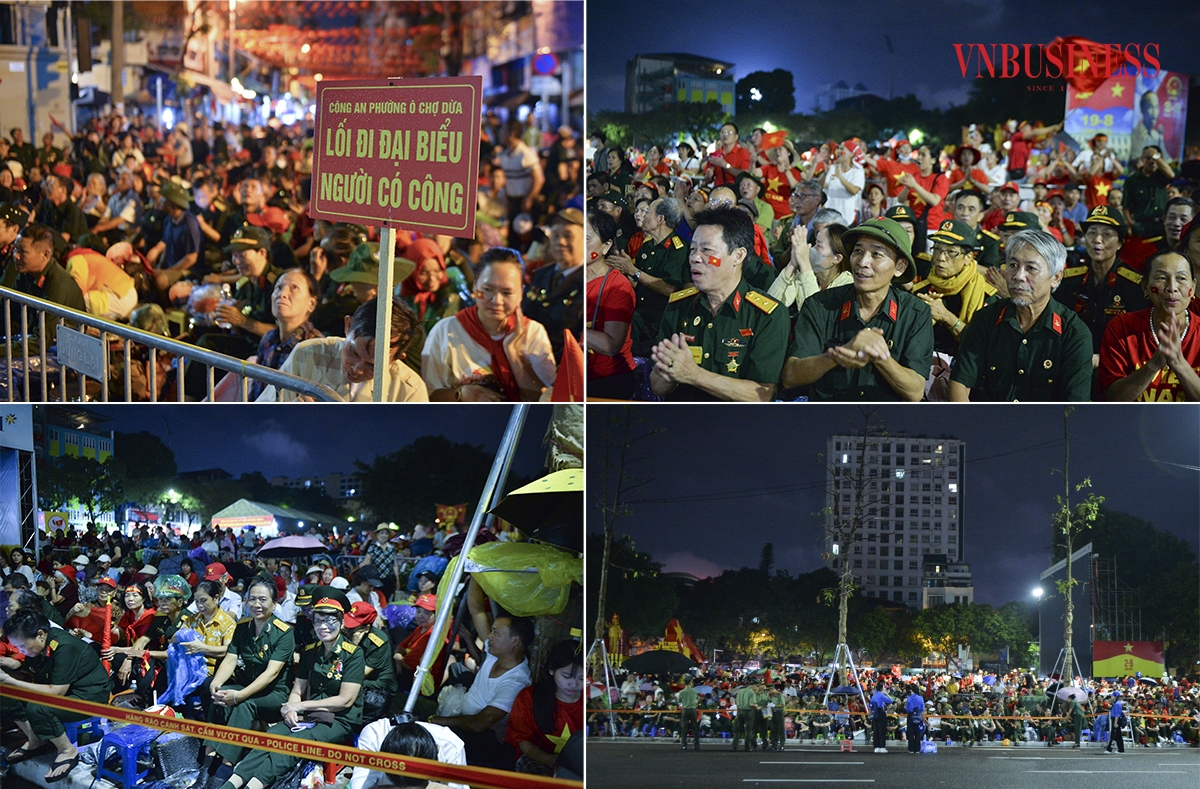 Những người có công, người cao tuổi đều được ưu tiên có vị trí xem diễu binh, diễu hành thuận lợi nhất.