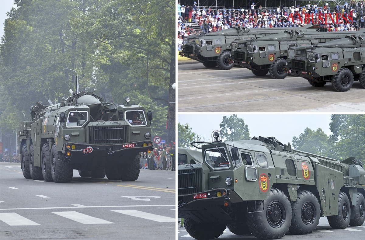 Tổ hợp tên lửa đạn đạo Scud-B là khí tài quân sự được quan tâm nhiều nhất tại lễ diễu binh, diễu hành.