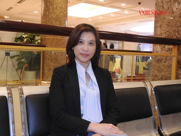 TS Ngô Phẩm Trân dành thời gian trò chuyện với Vnbusiness bên lề diễn đàn xúc tiến thương mại và kết nối kinh doanh B2B hôm 3/9.