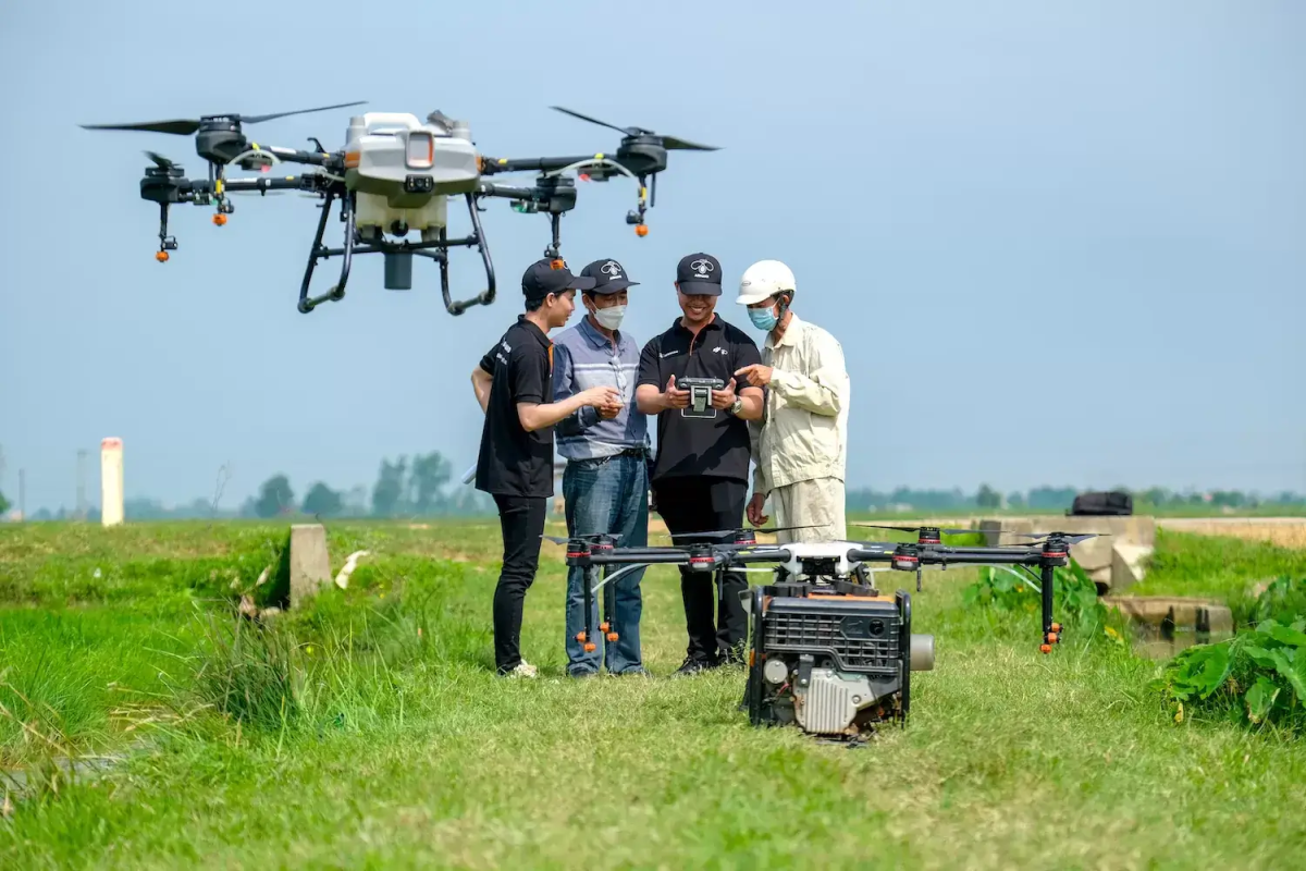Máy bay không người lái mang lại nhiều lợi ích trong sản xuất nông nghiệp.