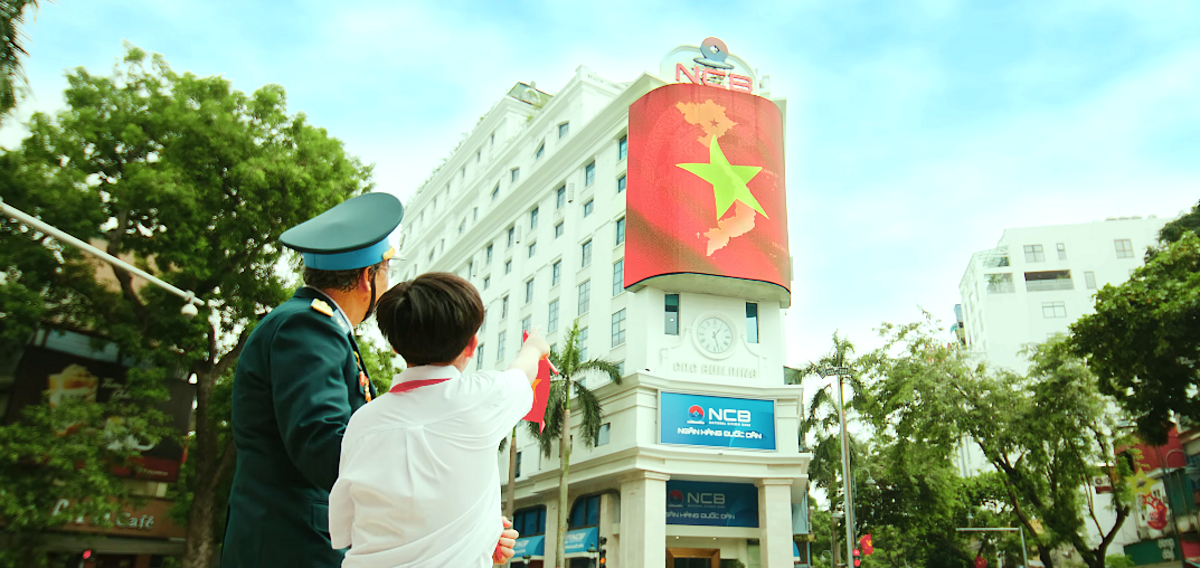 Hình ảnh NCB được xuất hiện khéo léo trong MV “Việt Nam - Tự hào tiếp bước tương lai”.