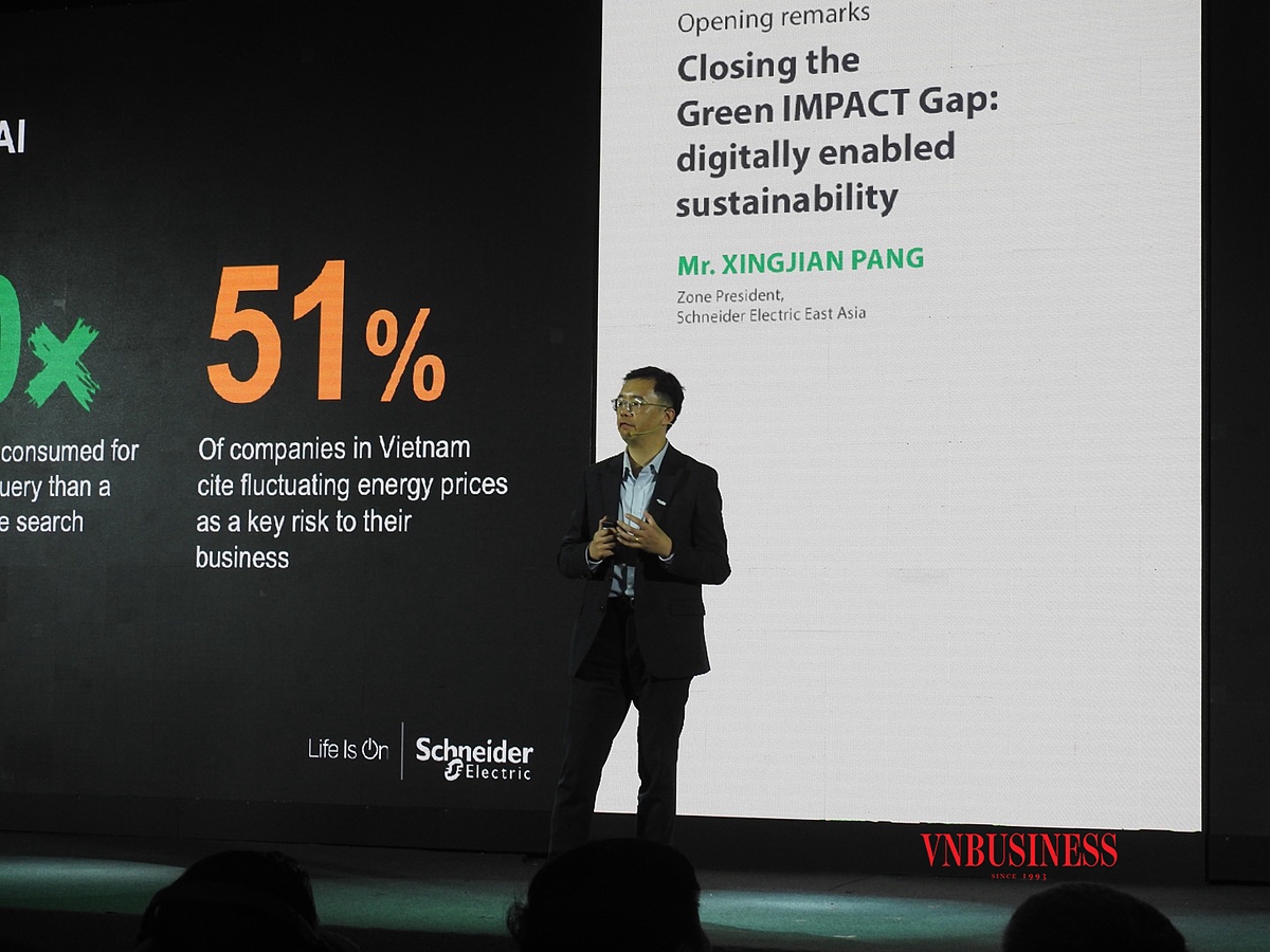 Ông XingJian Pang, Tổng giám đốc Schneider Electric khu vực Đông Á.