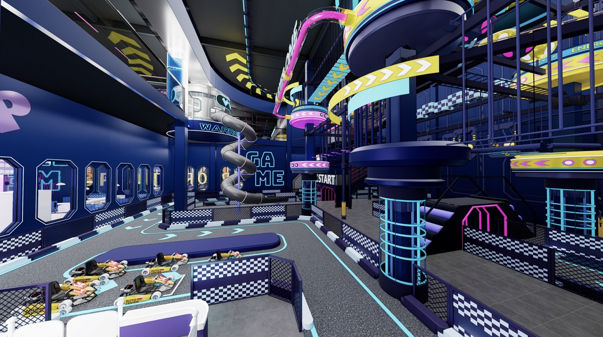 Không gian vui chơi 2 tầng thỏa thích tại Funi Fun.