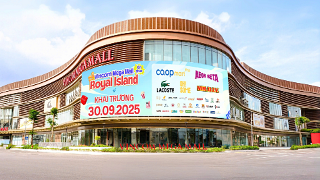 TTTM Vincom Mega Mall Royal Island đã chính thức ấn định khai trương ngày 30/9.