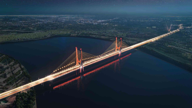 Dự án Cầu Ngọc Hồi kết nối Hà Nội với Hưng Yên, tạo điều kiện thuận lợi cho việc di chuyển giữa hai địa phương, thắt chặt nhịp giao lưu kinh tế, văn hóa và du lịch. Ảnh: Diễn đàn đô thị. Link ảnh