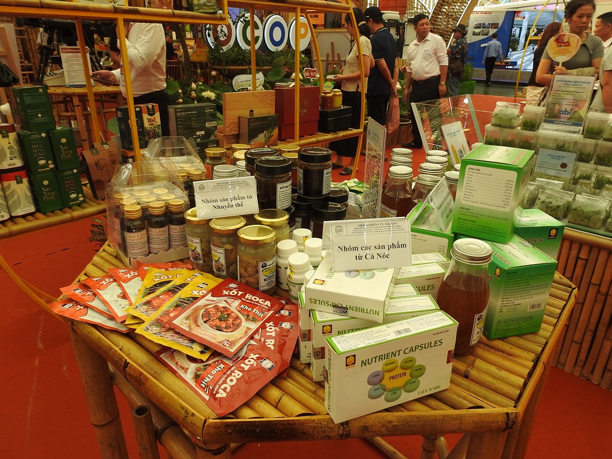Sản phẩm Việt trưng bày tại không gian của Bộ Nông Nghiệp và Môi trường, Triển lãm Thành tựu Đất nước 80 năm.
