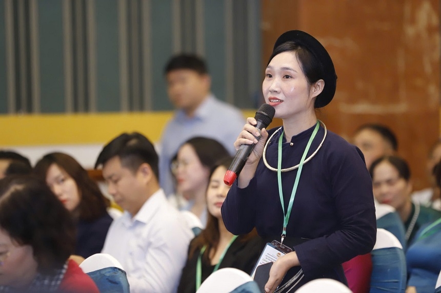 Chị Vương Thị Thương, Giám đốc Hợp tác xã Nông sản Toàn Thương &lpar;Lạng Sơn&rpar;.