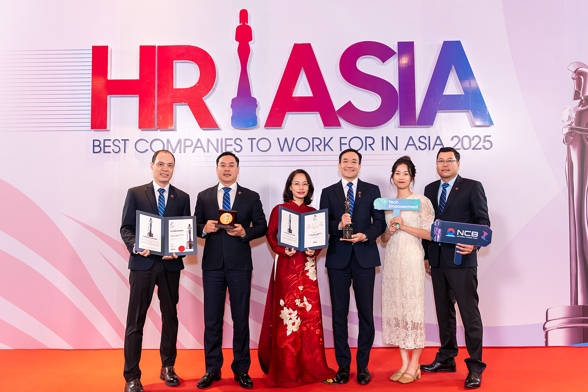 NCB vinh dự nhận cú đúp giải thưởng tại HR Asia Awards 2025.