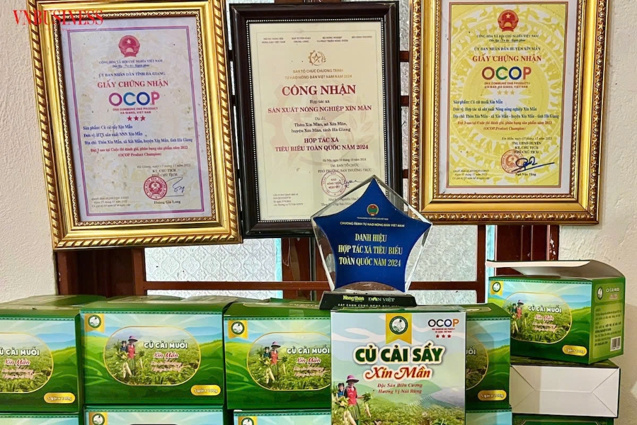 HTX nông nghiệp Xín Mần đóng góp 2 trong tổng số 3 sản phẩm đạt OCOP tại địa phương.